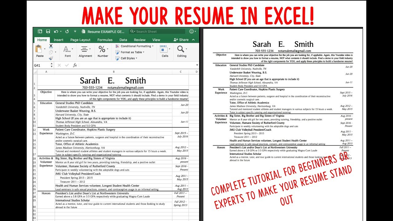 making a resume with tables for mac word